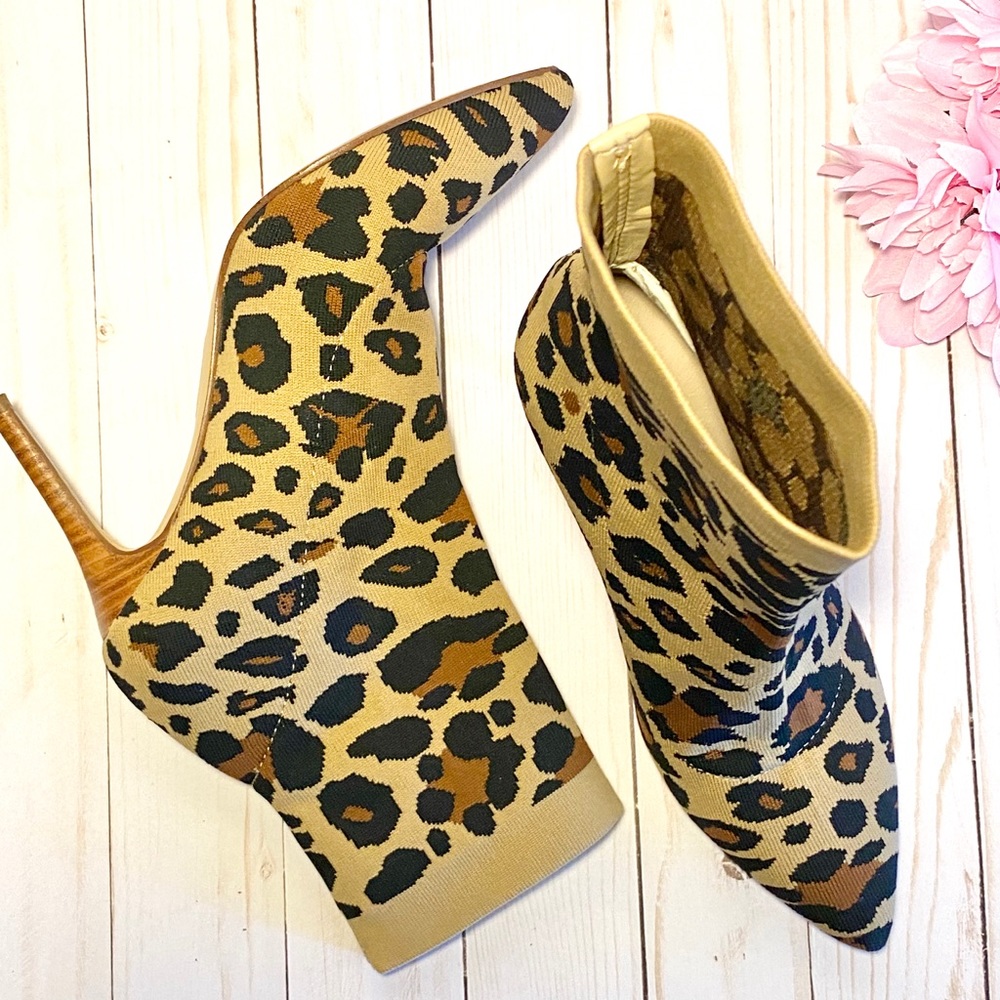 🤎LOUISE ET CIE leopard sock bootie🤎